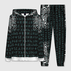 Женский 3D-костюм Руны и татуировки викингов, цвет: 3D-белый