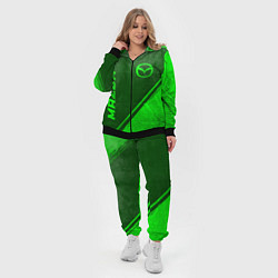 Женский 3D-костюм Mazda - green gradient вертикально, цвет: 3D-черный — фото 2