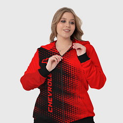 Женский 3D-костюм Chevrolet - red gradient по-вертикали, цвет: 3D-черный — фото 2