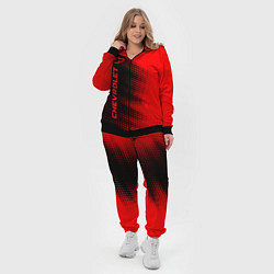 Женский 3D-костюм Chevrolet - red gradient по-вертикали, цвет: 3D-черный — фото 2