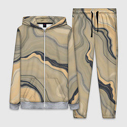 Женский 3D-костюм Песочный мрамор, цвет: 3D-меланж