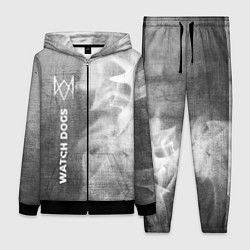 Женский 3D-костюм Watch Dogs - grey gradient по-вертикали, цвет: 3D-черный