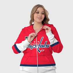 Женский 3D-костюм Вашингтон Кэпиталз хоккей, цвет: 3D-белый — фото 2