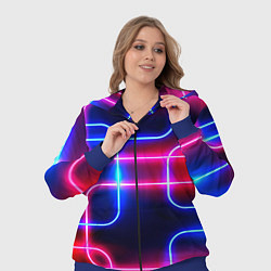 Женский 3D-костюм Цветные светящиеся неоны, цвет: 3D-синий — фото 2