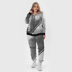 Женский 3D-костюм Radiohead - grey gradient вертикально, цвет: 3D-черный — фото 2