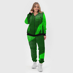 Женский 3D-костюм Twenty One Pilots - green gradient вертикально, цвет: 3D-черный — фото 2
