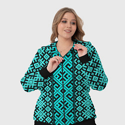 Женский 3D-костюм Орнамент Руси, цвет: 3D-черный — фото 2