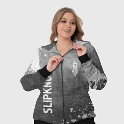 Женский 3D-костюм Slipknot - grey gradient вертикально, цвет: 3D-черный — фото 2