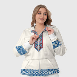 Женский 3D-костюм Обережник - вышиванка, цвет: 3D-белый — фото 2