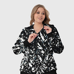 Женский 3D-костюм Искажённый пёстрый чёрно-белый, цвет: 3D-черный — фото 2