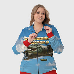 Женский 3D-костюм Bombardino Crocodillo мем, цвет: 3D-красный — фото 2