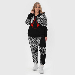 Женский 3D-костюм Силуэт ворона - Aссасинс Крид, цвет: 3D-черный — фото 2