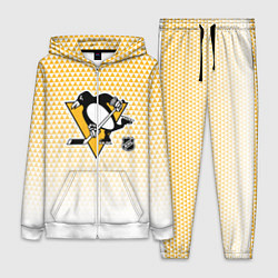 Женский 3D-костюм Питтсбург Пингвинз - желтый и белый, цвет: 3D-белый