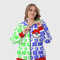 Женский 3D-костюм Pokemon japan pattern, цвет: 3D-красный — фото 2