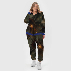 Женский 3D-костюм Следы от пуль на камуфляже, цвет: 3D-синий — фото 2