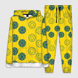 Женский 3D-костюм Ряды из спортивных мячей, цвет: 3D-белый