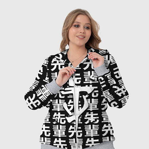 Женский костюм Doom logo japan / 3D-Меланж – фото 3