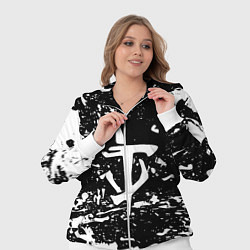 Женский 3D-костюм Doom краски белые штрихи, цвет: 3D-белый — фото 2