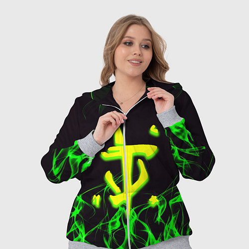Женский костюм Doom кислотное лого / 3D-Меланж – фото 3