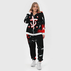 Женский 3D-костюм Doom краски абстракция, цвет: 3D-белый — фото 2