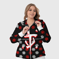 Женский 3D-костюм Doom winter pattern steel, цвет: 3D-белый — фото 2