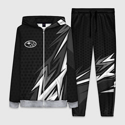 Женский 3D-костюм Subaru - монохромный черный, цвет: 3D-меланж