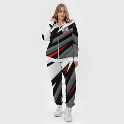 Женский 3D-костюм Федерация бокса - спортивный, цвет: 3D-белый — фото 2