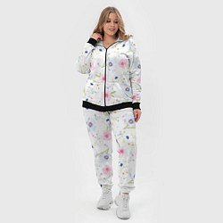 Женский 3D-костюм Нежные цветочки, цвет: 3D-черный — фото 2