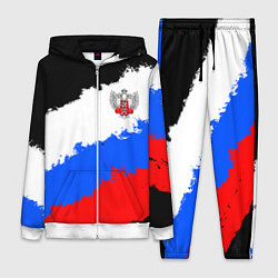 Женский 3D-костюм Федерация бокса России - триколор, цвет: 3D-белый