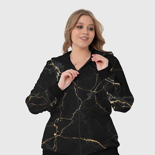 Женский костюм Черный мрамор / 3D-Черный – фото 3
