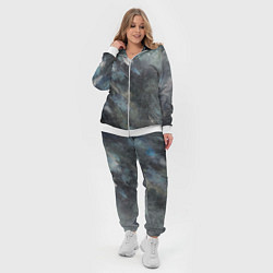 Женский 3D-костюм Абстракция - dark oil painting, цвет: 3D-белый — фото 2