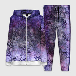 Женский костюм Абстракция - black cobweb on a blue-violet backgro