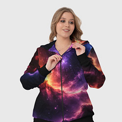 Женский 3D-костюм Фантастические космические туманы, цвет: 3D-черный — фото 2