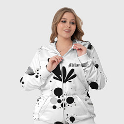 Женский 3D-костюм Растительный паттерн и кляксы - Милан, цвет: 3D-белый — фото 2