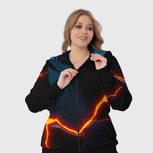 Женский костюм Plate split / 3D-Черный – фото 3