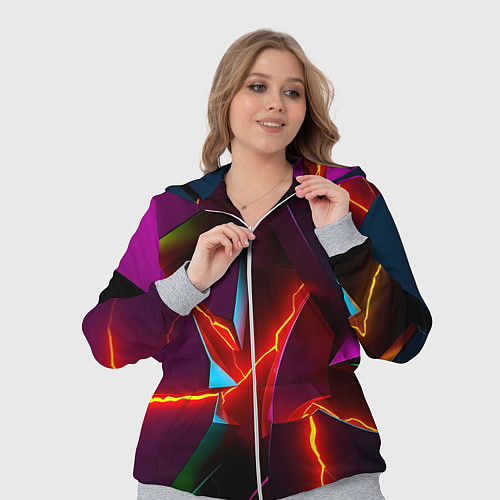 Женский костюм Fractures multicolored tiles / 3D-Меланж – фото 3