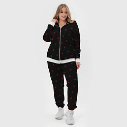 Женский 3D-костюм Красный конь паттерн, цвет: 3D-белый — фото 2