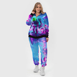 Женский 3D-костюм Шрек бравый космонавт на планете неоновых грибов, цвет: 3D-черный — фото 2