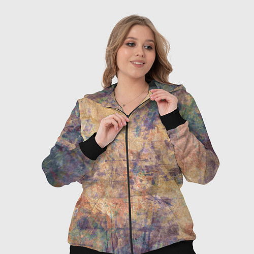 Женский костюм Абстракция - pink marble with blue flecks / 3D-Черный – фото 3