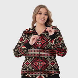 Женский 3D-костюм Этнический славянский орнамент, цвет: 3D-черный — фото 2