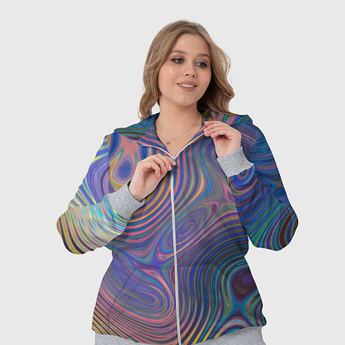 Женский костюм Абстрактная рябь / 3D-Меланж – фото 3