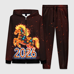 Женский 3D-костюм Праздничная лошадь, цвет: 3D-черный