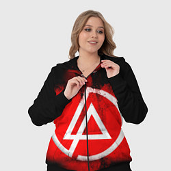 Женский 3D-костюм Linkin Park: Red style, цвет: 3D-черный — фото 2