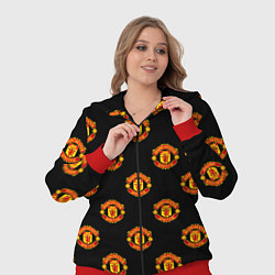 Женский 3D-костюм Manchester United Pattern, цвет: 3D-красный — фото 2