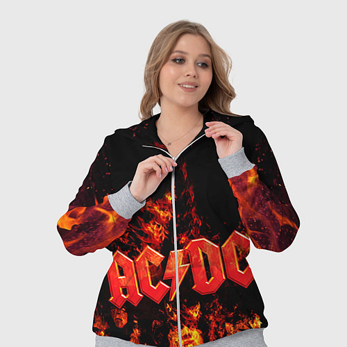 Женский костюм AC/DC Flame / 3D-Меланж – фото 3