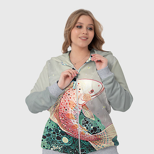 Женский костюм Рыба / 3D-Меланж – фото 3