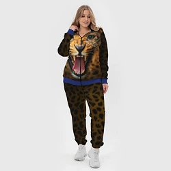 Женский 3D-костюм Рык леопарда, цвет: 3D-синий — фото 2