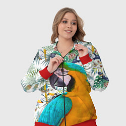 Женский 3D-костюм Летний попугай, цвет: 3D-красный — фото 2