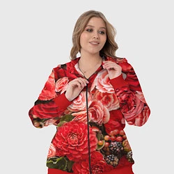 Женский 3D-костюм Ассорти из цветов, цвет: 3D-красный — фото 2