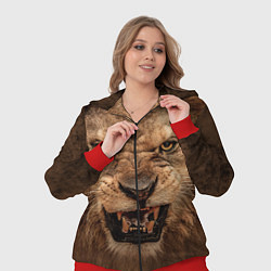 Женский 3D-костюм Взгляд льва, цвет: 3D-красный — фото 2